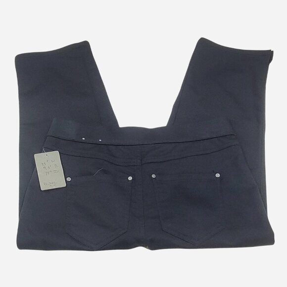 Intro Black Stretch Petite Trousers Work Pants Size 4P - Picture 2 of 4